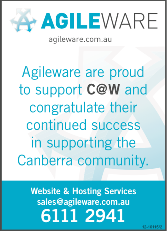 Agileware Canberra Times Advert 15 November 2012