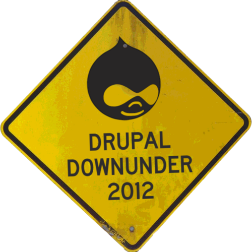 Drupal Downunder 2012 roadsign